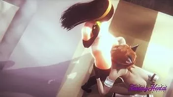 Putar Incredibles hentai 3d - handjob violette, blowjob, berdiri basah dan kacau - disney manga anime porno jepang