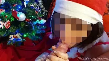 تشغيل ملكة جمال سانتا كلوز تمنح الطالب الكثير من الجنس في عيد الميلاد - Misscreamy