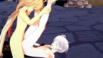 تشغيل Genshin Impact Yaoi - Aether and Kazuha footjob and bareback with creampie - sissy crossdress اليابانية الآسيوية مانغا أنيمي فيلم لعبة الإباحية مثلي الجنس