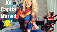 play Cosplay Kapten Marvel Sensual: Tenggorokan Dalam, Creampie & Boquete