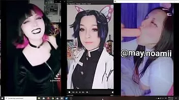 Jouer Masturber en regardant @hatojoestar o @dariadubs @dariasuzu @maynoamii