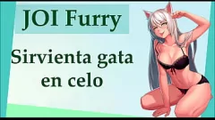 Oynat Sıcak tüylü hentai joi: hizmetçi kedinin celos dolu orgazm