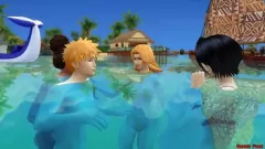 Jouer Parodie de Bleach Beach: Rukia ravie par Renji dans un cosplay 3d anime hentai