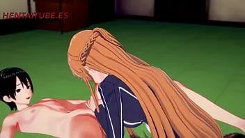 تشغيل Sword Art Online Hentai 3D - Asuna X Kirito - Handjoob، blowjob، fucks with cum inside - Anime Manga Japanese Porn