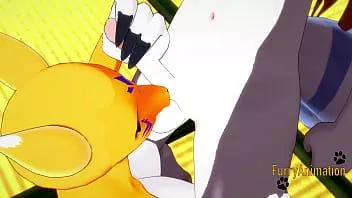Reproducir Digimon hentai - taomon & gray fox blowjob handjob boobjob y follada con múltiples corridas 1/2