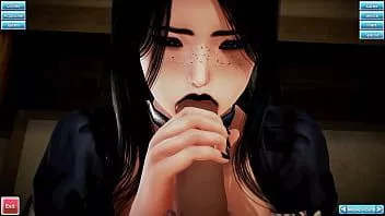 Abspielen Goth Catgirl Dienstmädchen bedient ihren Meister